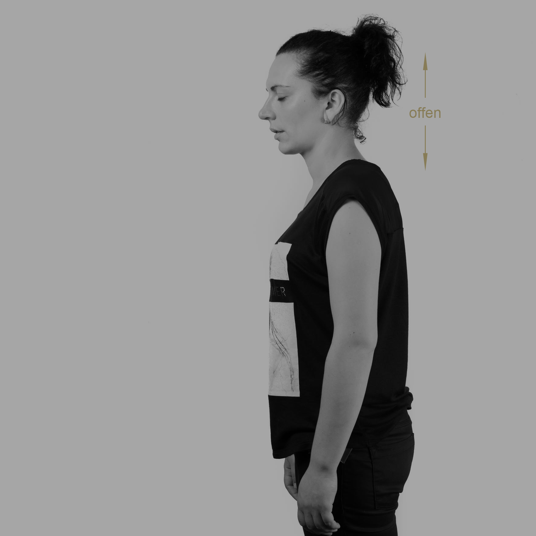 Kopfbewegung beim Zubeißen